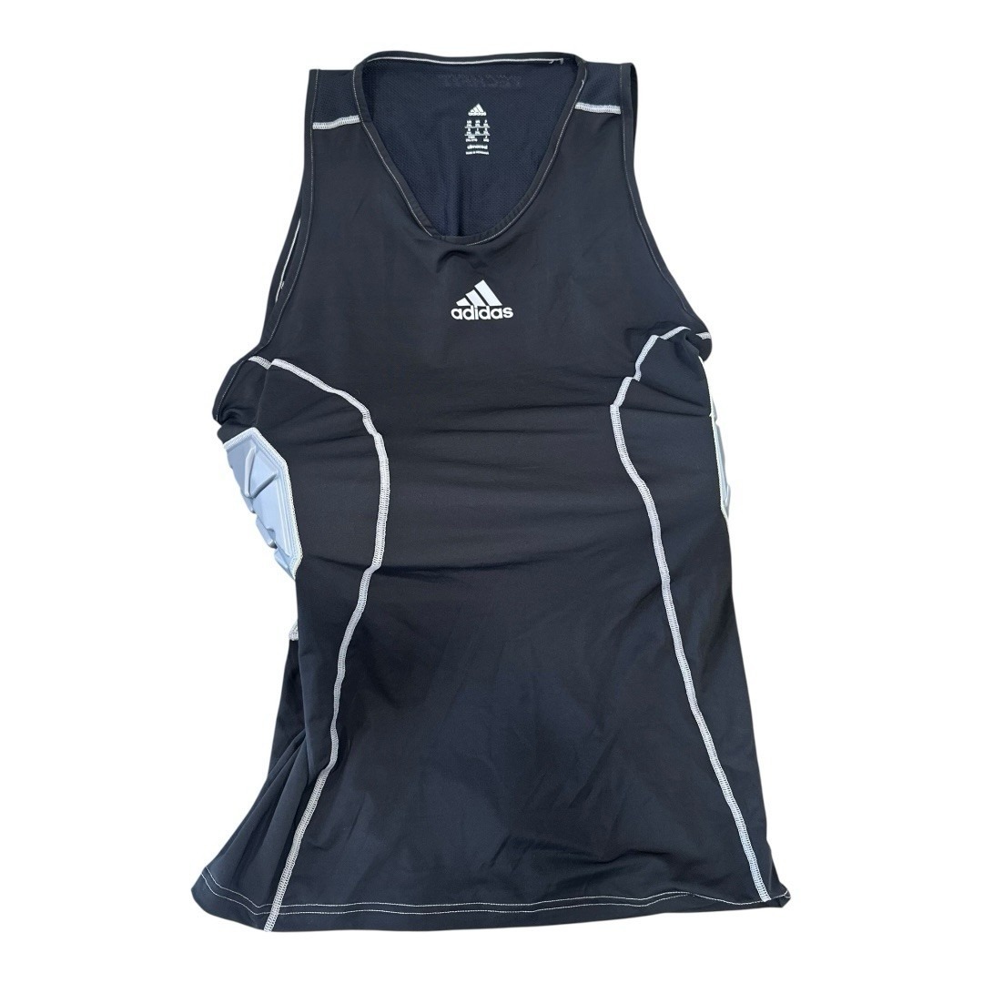 Adidas Ironskin 3 Pad Techfit Sleeveless Athletic Shirt (2xl)